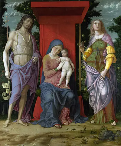 The Virgin and Child with Saints Andrea Mantegna